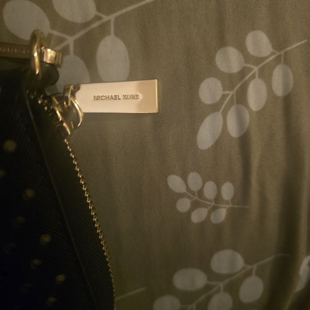 MICHAEL Michael Kors Black and Gold Wristlet - Picture 2 of 5
